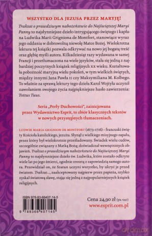 Traktat o prawdziwym nabożeństwie do Najświętszej Maryi Panny [KSIĄŻKA]