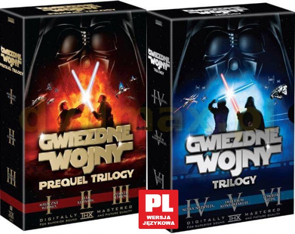 Gwiezdne Wojny Komplet wszystkich części 2BOXY nowa wersja [6DVD]