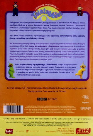Teletubisie: Pierwsze kroki z angielskiego - Kolory (BBC) [DVD]
