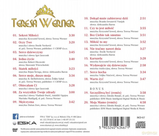 Teresa Werner: Sekret Miłości [CD]