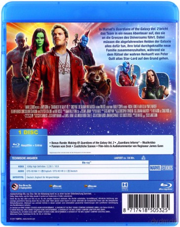 Guardians of the Galaxy Vol. 2 (Strażnicy Galaktyki vol. 2) [Blu-Ray]