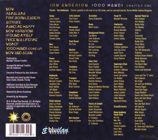 Jon Anderson: 1000 Hands (digipack) [CD]