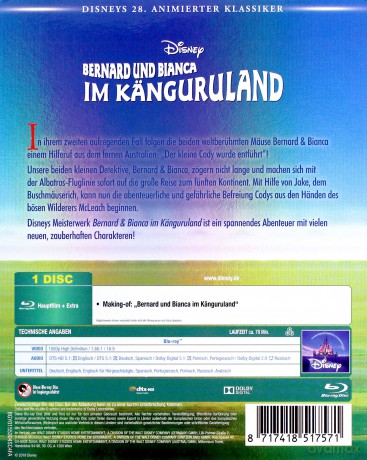 Bernard i Bianka w krainie kangurów (Disney) [Blu-Ray]
