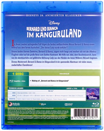 Bernard i Bianka w krainie kangurów (Disney) [Blu-Ray]