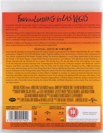 Fear And Loathing In Las Vegas [Blu-Ray]