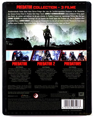 Predator 1-3 (steelbook) [3xBlu-Ray]