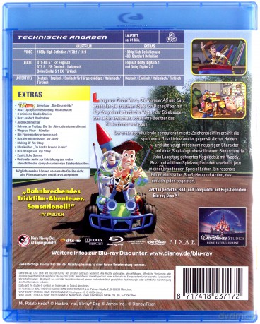Toy Story (Disney) [Blu-Ray]