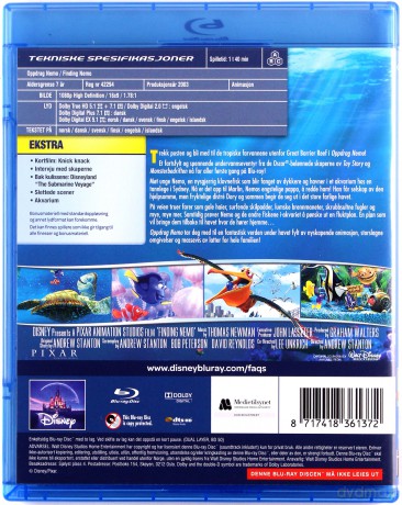 Finding Nemo (Gdzie jest Nemo?) (Disney) [Blu-Ray]