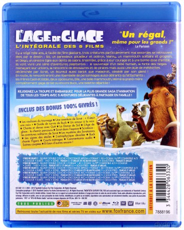 Ice Age 1-5 (Epoka Lodowcowa 1-5) [5xBlu-Ray]