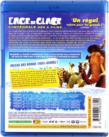 Ice Age 1-5 (Epoka Lodowcowa 1-5) [5xBlu-Ray]