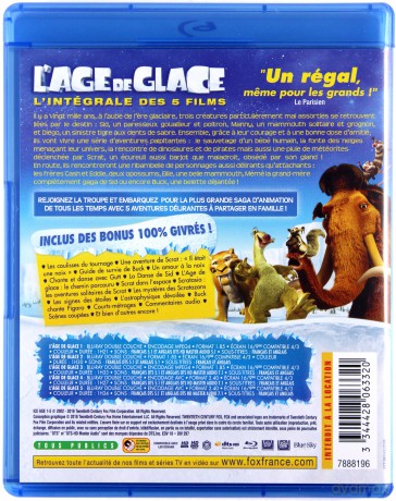 Ice Age 1-5 (Epoka Lodowcowa 1-5) [5xBlu-Ray]