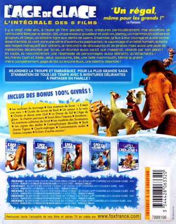 Ice Age 1-5 (Epoka Lodowcowa 1-5) [5xBlu-Ray]
