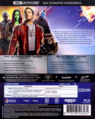 Guardians of the Galaxy Vol. 2 (Strażnicy Galaktyki vol. 2) [Blu-Ray 4K]+[Blu-Ray]