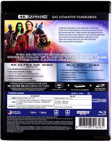Guardians of the Galaxy Vol. 2 (Strażnicy Galaktyki vol. 2) [Blu-Ray 4K]+[Blu-Ray]