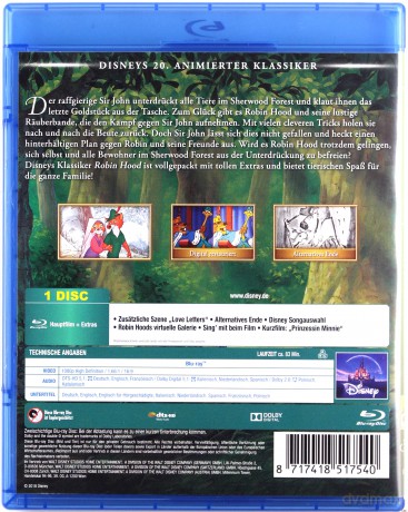Robin Hood (Disney) [Blu-Ray]