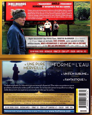 Three Billboards Outside Ebbing, Missouri / The Shape of Water (Trzy billboardy za Ebbing, Missouri / Kształt Wody) [2xBlu-Ray]