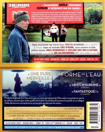 Three Billboards Outside Ebbing, Missouri / The Shape of Water (Trzy billboardy za Ebbing, Missouri / Kształt Wody) [2xBlu-Ray]