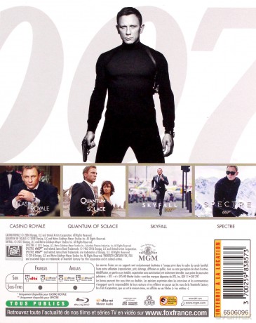 James Bond 007 | Casino Royale / Quantum of Solace / Skyfall / Spectre [4xBlu-Ray]