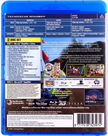 Toy Story (Disney) [Blu-Ray 3D]+[Blu-Ray]