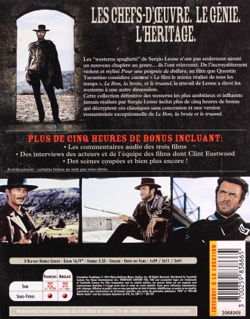 Za kilka dolarów więcej / Za garść dolarów / Dobry, zły i brzydki [3xBlu-Ray]