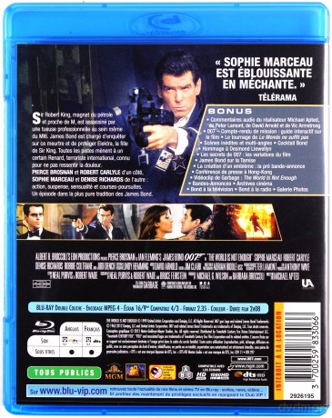 007 James Bond The World is Not Enough (Świat to za mało) [Blu-Ray]
