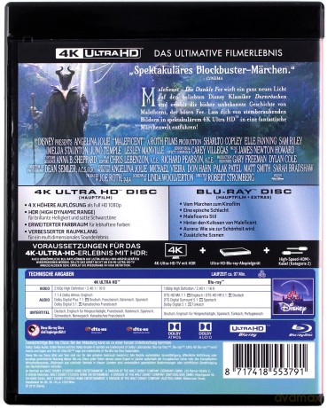 Maleficent (Czarownica) (Disney) [Blu-Ray 4K]+[Blu-Ray]