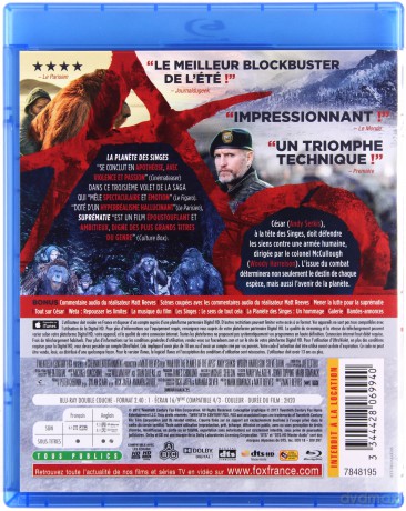 War for the Planet of the Apes (Wojna o planetę małp) [Blu-Ray]