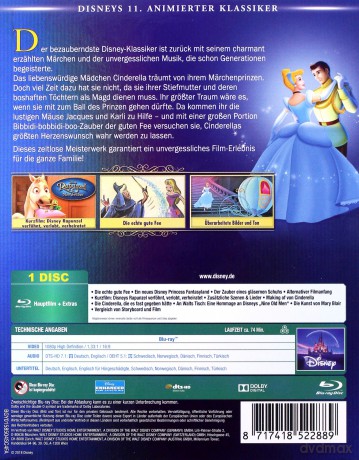 Cinderella (Kopciuszek) (Disney) [Blu-Ray]