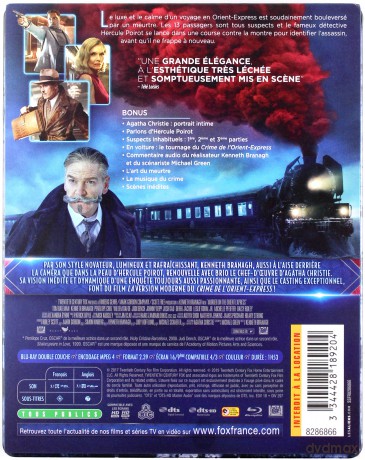 Murder on the Orient Express (Morderstwo w Orient Expressie) (steelbook) [Blu-Ray]