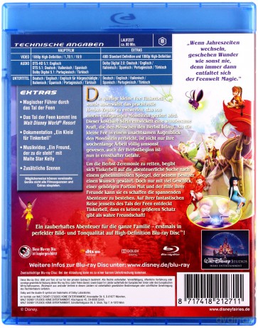 Tinker Bell and the Lost Treasure (Dzwoneczek i Zaginiony Skarb) (Disney) [Blu-Ray]