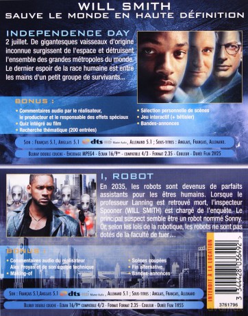 Independence Day / I, Robot (Dzień Niepodległości / Ja, Robot) [2xBlu-Ray]