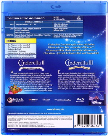 Cinderella 2-3 (Kopciuszek) [Blu-Ray]