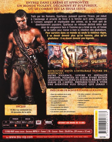 Spartacus Season 1-3 (Spartakus: Krew i piach) [15xBlu-Ray]