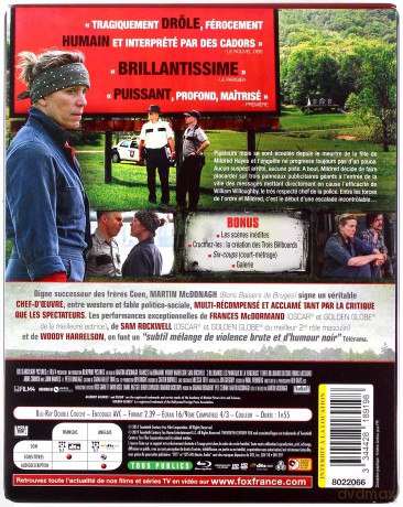 Three Billboards Outside Ebbing, Missouri (Trzy billboardy za Ebbing, Missouri) (steelbook) [Blu-Ray]