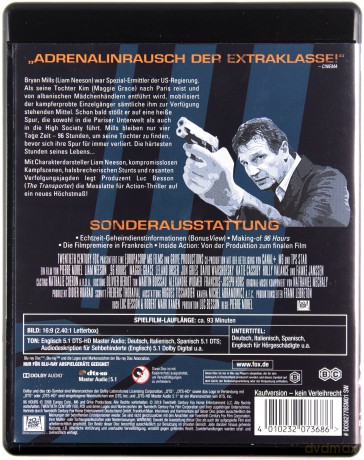 Taken (Uprowadzona) [Blu-Ray]