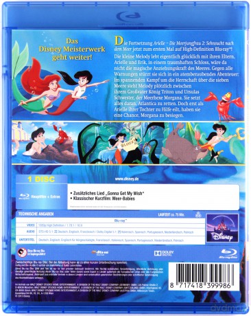 Mała Syrenka 2: Powrót do morza (Disney) [Blu-Ray]