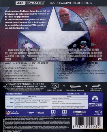 Captain America: The First Avenger (Kapitan Ameryka: Pierwsze starcie) [Blu-Ray 4K]+[Blu-Ray]
