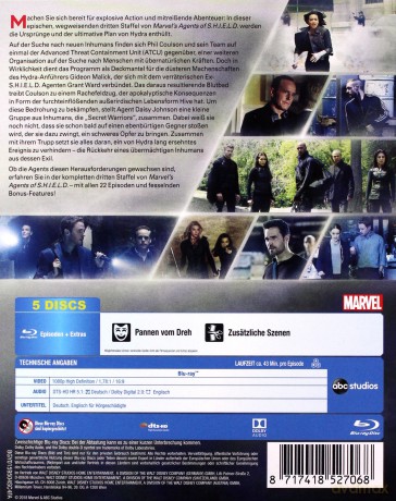 Agents of S.H.I.E.L.D. Season 3 (Agenci T.A.R.C.Z.Y.) [Blu-Ray]