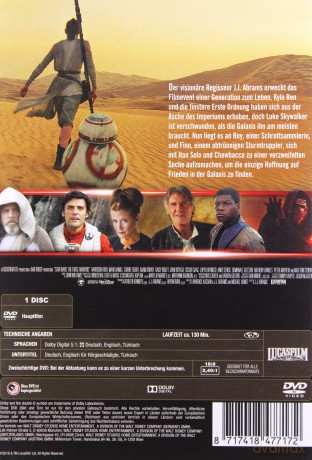 Star Wars: Episode VII - The Force Awakens (Gwiezdne wojny: Przebudzenie mocy) [DVD]