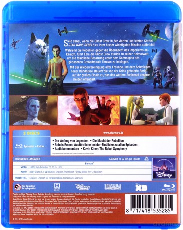 Star Wars: Rebels: Season 4 (Star Wars: Rebelianci) [Blu-Ray]