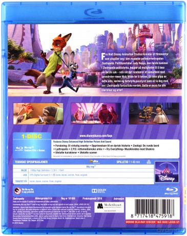 Zootopia (Zwierzogród) (Disney) [Blu-Ray]