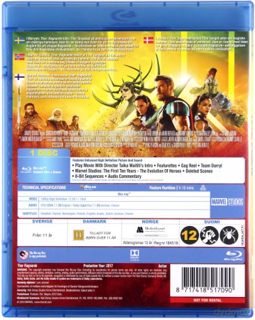 Thor: Ragnarok [Blu-Ray]