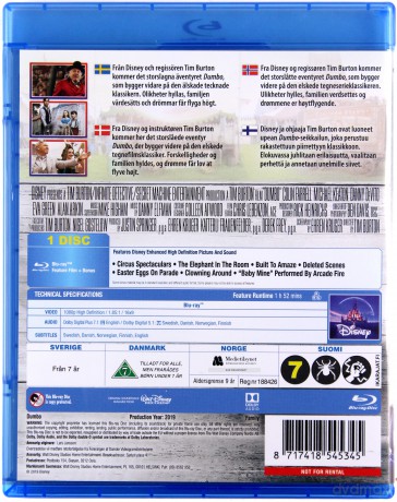 Dumbo (Disney) [Blu-Ray]