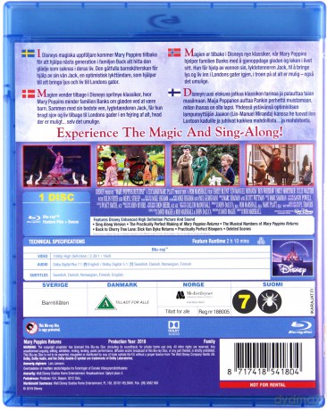 Mary Poppins Returns (Mary Poppins powraca) [Blu-Ray]