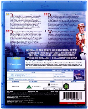 Mary Poppins (Disney) [Blu-Ray]