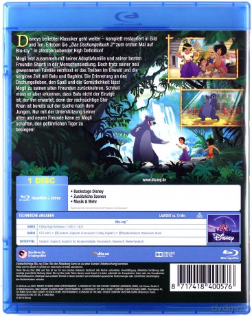 The Jungle Book 2 (Księga dżungli 2) (Disney) [Blu-Ray]