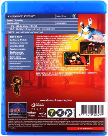 The Incredibles (Iniemamocni) (Disney) [Blu-Ray]