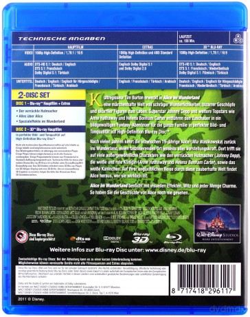 Alice in Wonderland (Alicja w Krainie Czarów) [Blu-Ray]