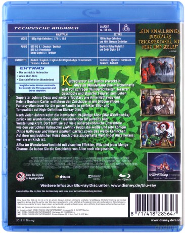 Alice in Wonderland (Alicja w Krainie Czarów) [Blu-Ray]
