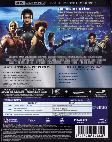 Black Panther (Czarna Pantera) [Blu-Ray 4K]+[Blu-Ray]